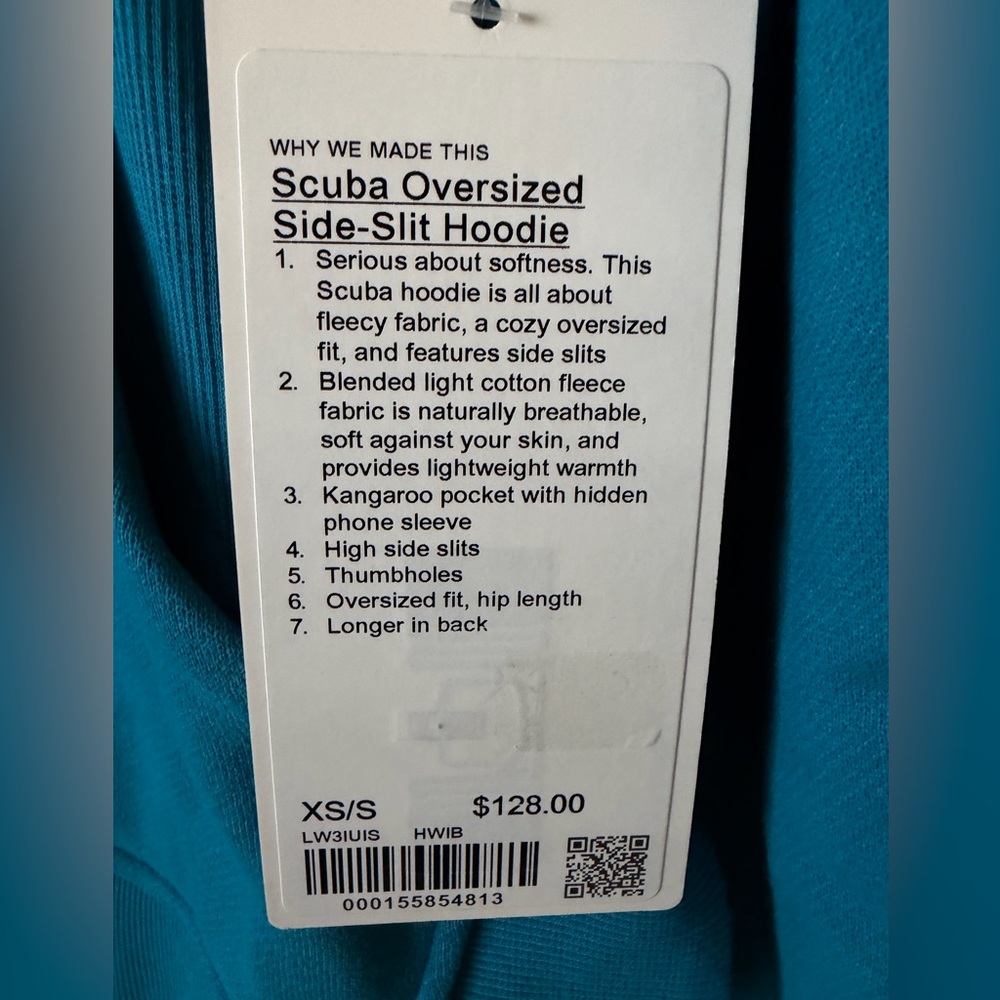 Lululemon Scuba Oversized Side Slit Hoodie Size XS - Picture 2 of 5